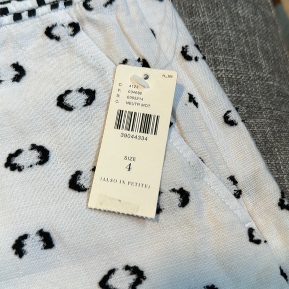 Anthropologie Hei Hei Clip Dot Printed Shorts Black White Festive - Picture 8 of 12